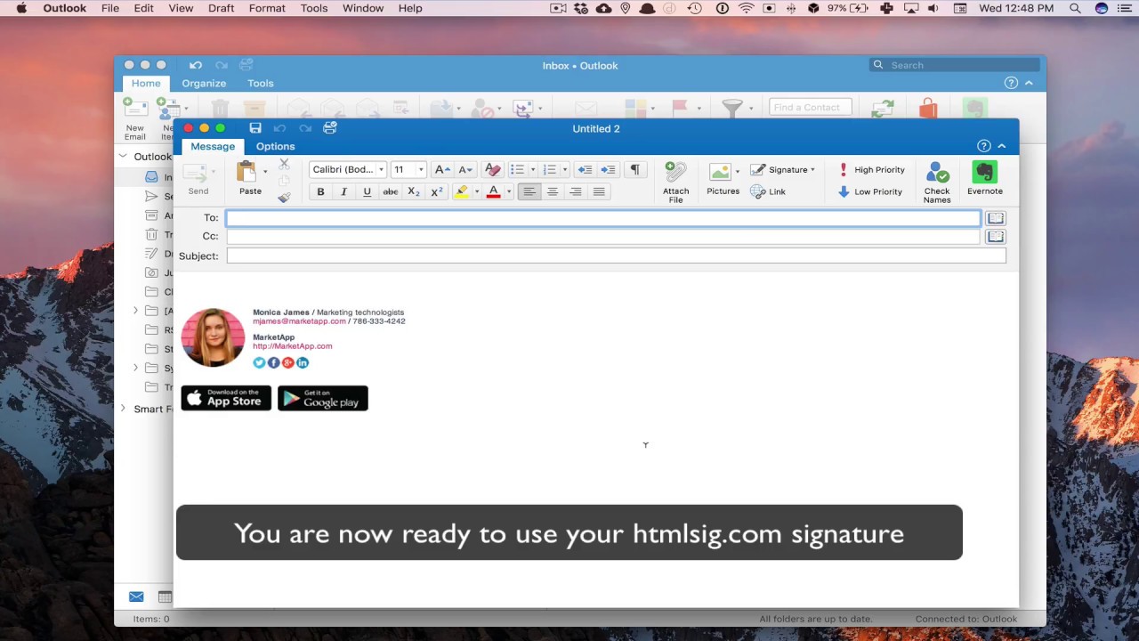 Outlook For Mac Enable Signature